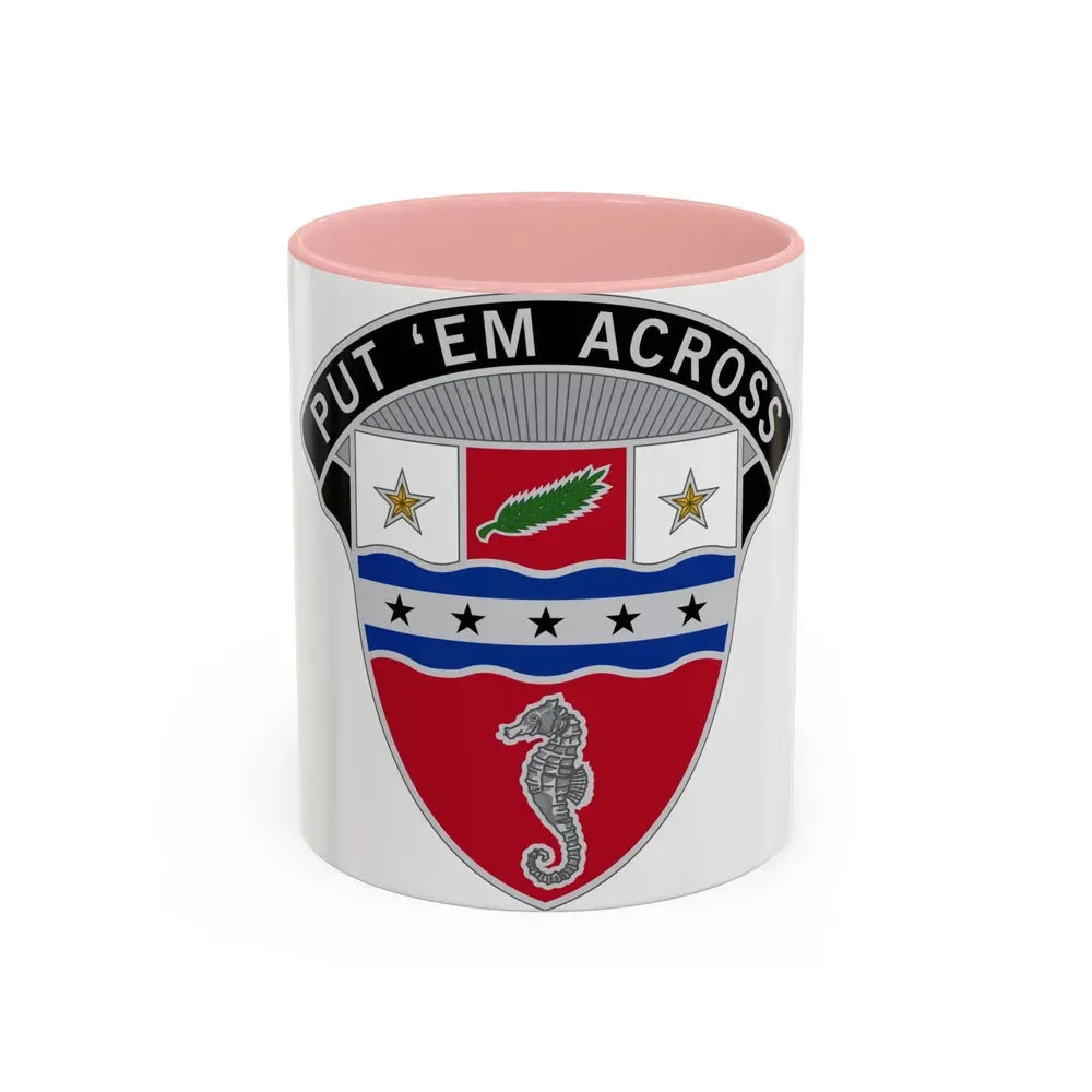 1st Engineer Brigade (U.S. Army) Accent Coffee Mug 11oz Pink - Go Mug Yourself