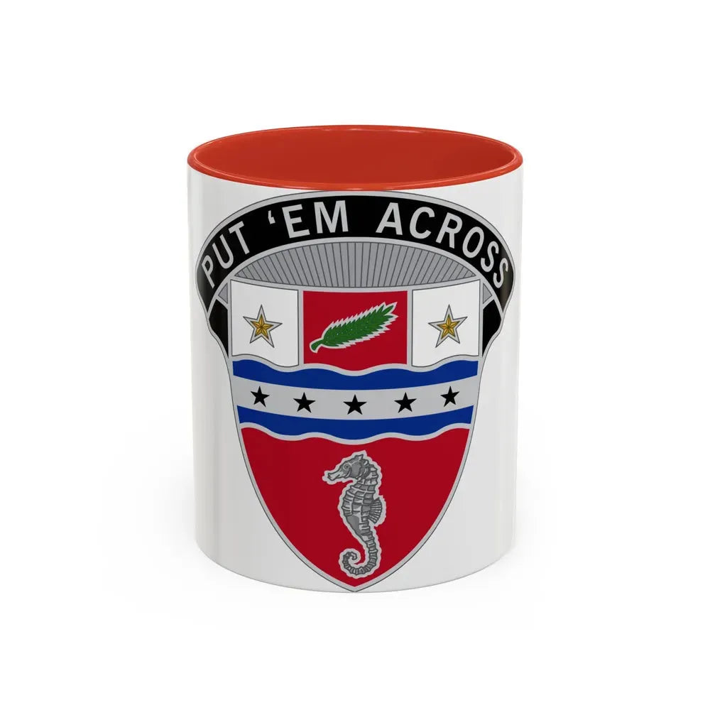 1st Engineer Brigade (U.S. Army) Accent Coffee Mug 11oz Red - Go Mug Yourself