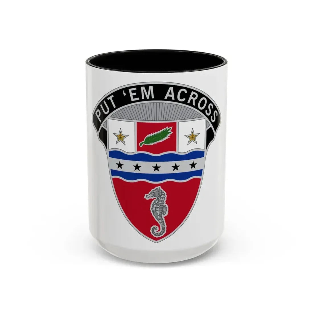 1st Engineer Brigade (U.S. Army) Accent Coffee Mug 15oz Black - Go Mug Yourself