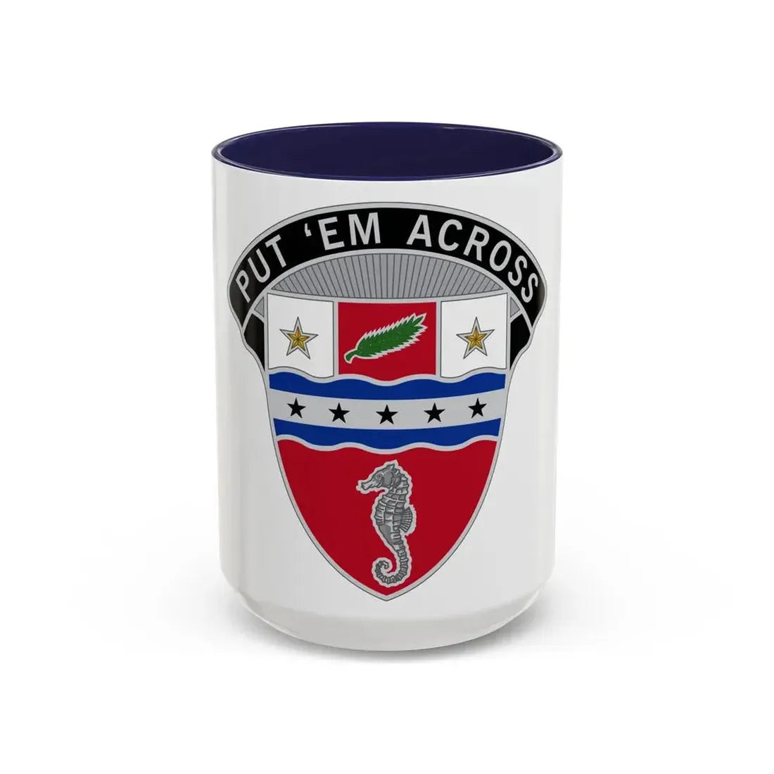 1st Engineer Brigade (U.S. Army) Accent Coffee Mug 15oz Navy - Go Mug Yourself