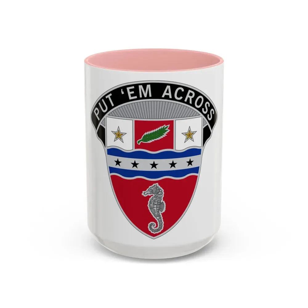 1st Engineer Brigade (U.S. Army) Accent Coffee Mug 15oz Pink - Go Mug Yourself