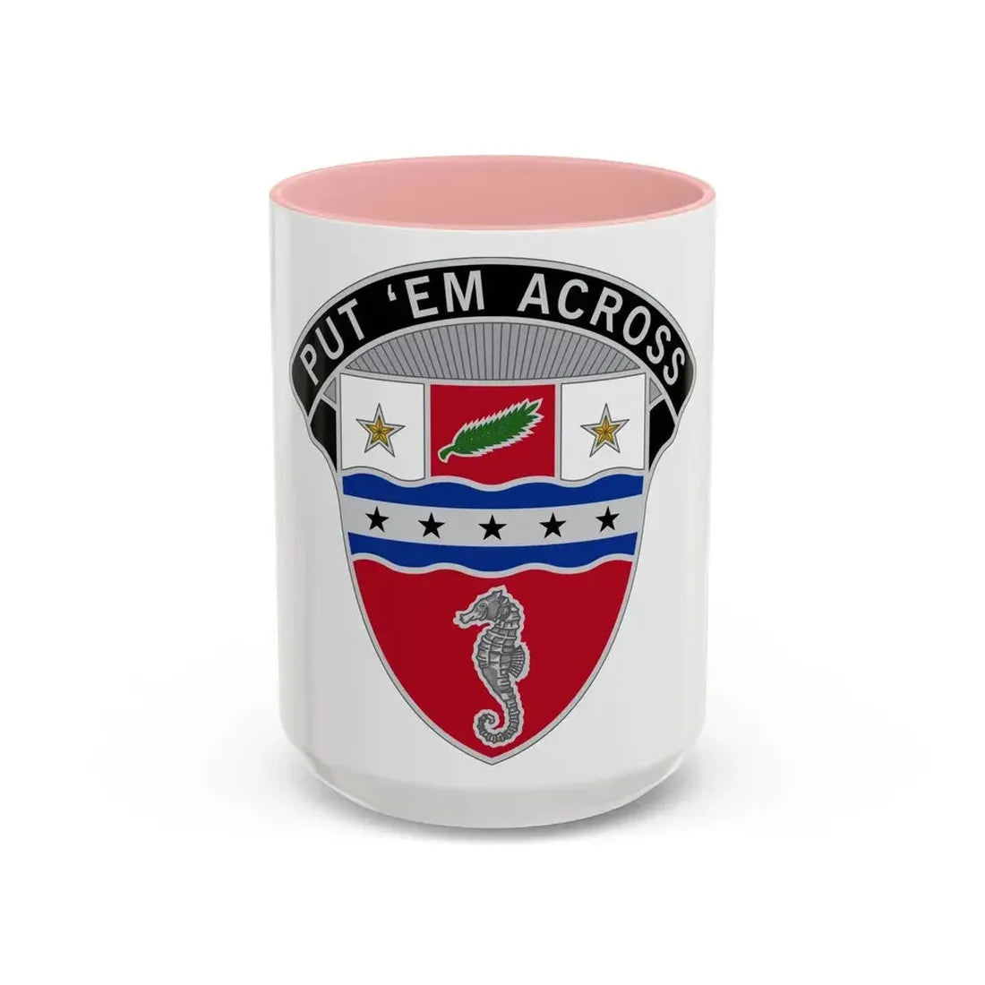 1st Engineer Brigade (U.S. Army) Accent Coffee Mug 15oz Pink - Go Mug Yourself