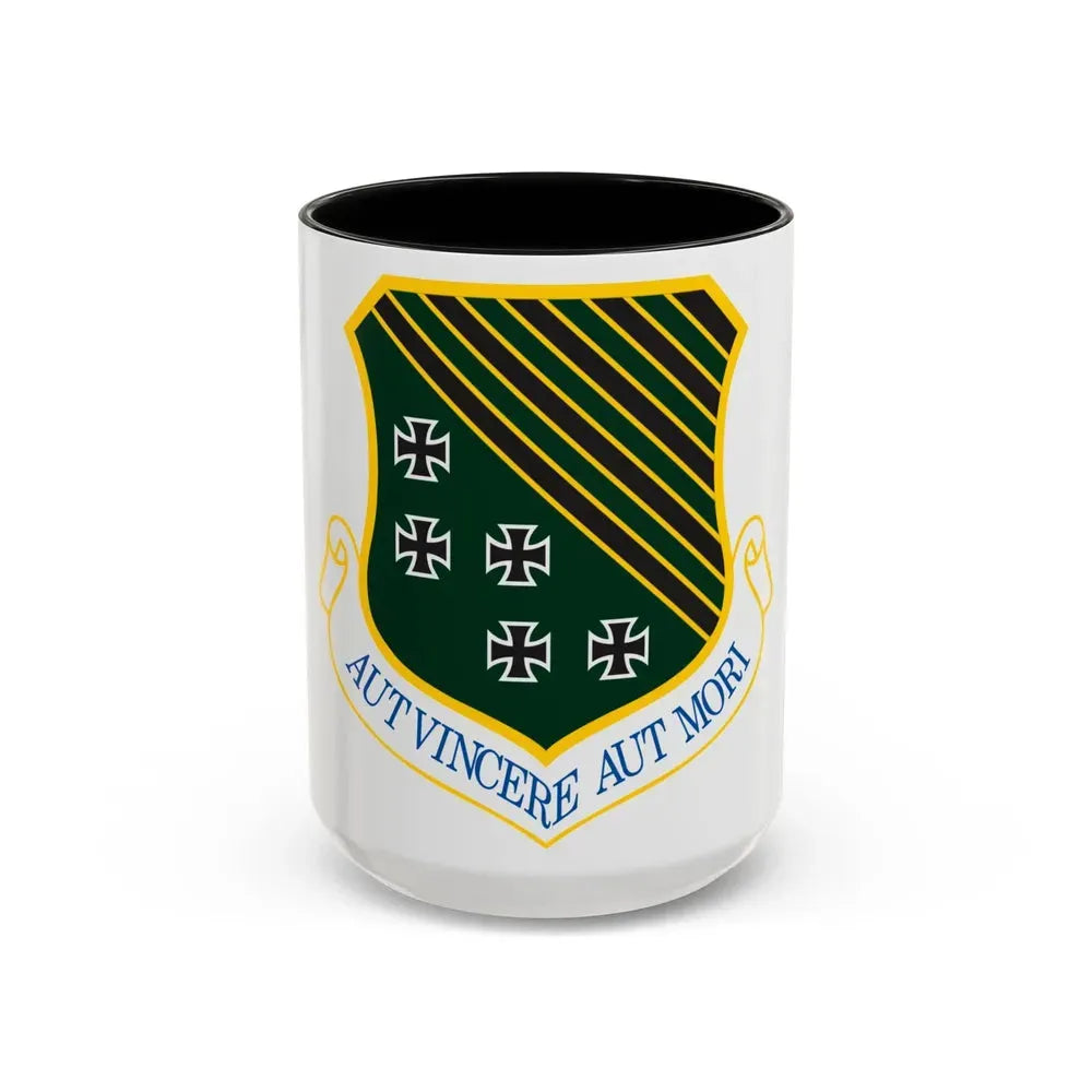1st Fighter Wing (U.S. Air Force) Accent Coffee Mug 15oz Black - Go Mug Yourself