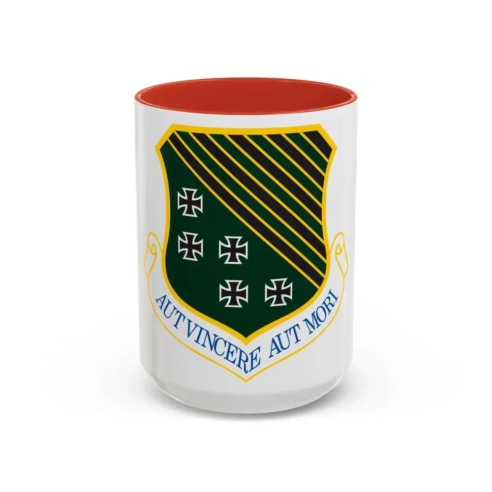 1st Fighter Wing (U.S. Air Force) Accent Coffee Mug 15oz Red - Go Mug Yourself