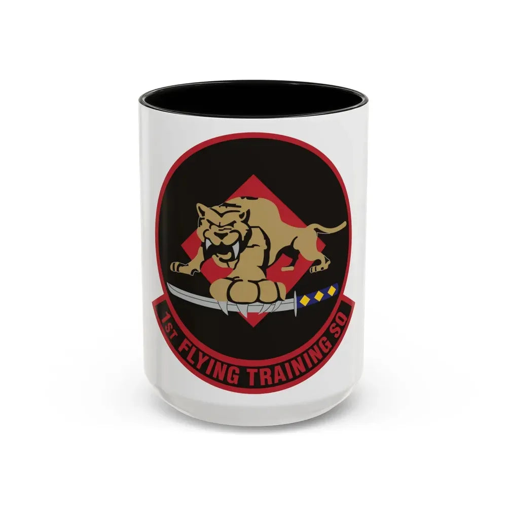 1st Flying Training Squadron (U.S. Air Force) Accent Coffee Mug 15oz Black - Go Mug Yourself