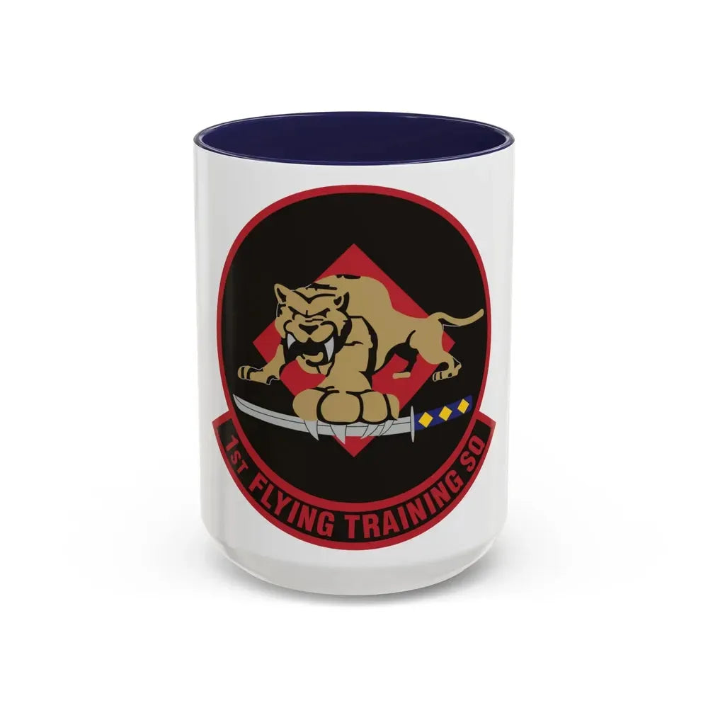 1st Flying Training Squadron (U.S. Air Force) Accent Coffee Mug 15oz Navy - Go Mug Yourself