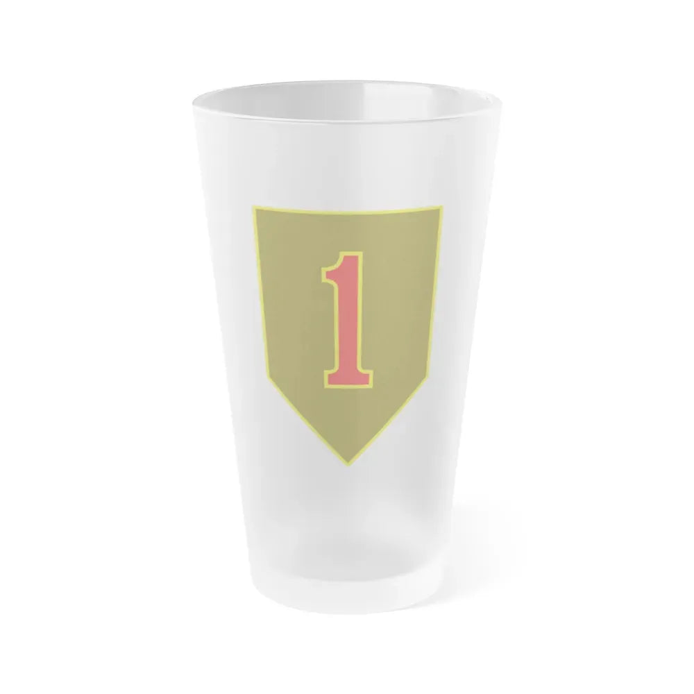 1st Infantry Division (U.S. Army) Frosted Pint Glass 16oz Default Title - Go Mug Yourself