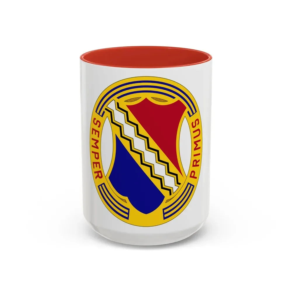 1st Infantry Regiment (U.S. Army) Accent Coffee Mug 15oz Red - Go Mug Yourself