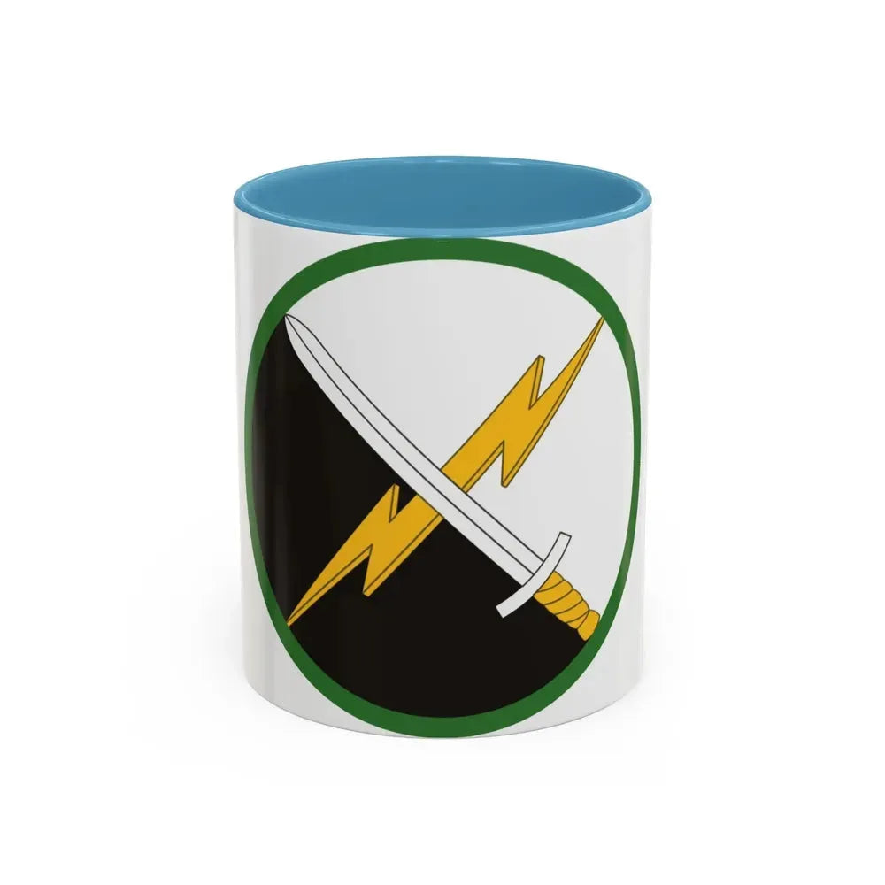 1st Information Operations Command (U.S. Army) Accent Coffee Mug 11oz Light Blue - Go Mug Yourself
