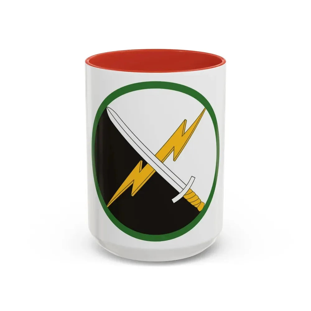 1st Information Operations Command (U.S. Army) Accent Coffee Mug 15oz Red - Go Mug Yourself