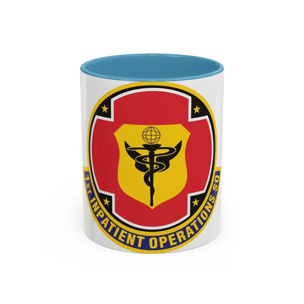 1st Inpatient Operations Squadron (U.S. Air Force) Accent Coffee Mug 11oz Light Blue - Go Mug Yourself