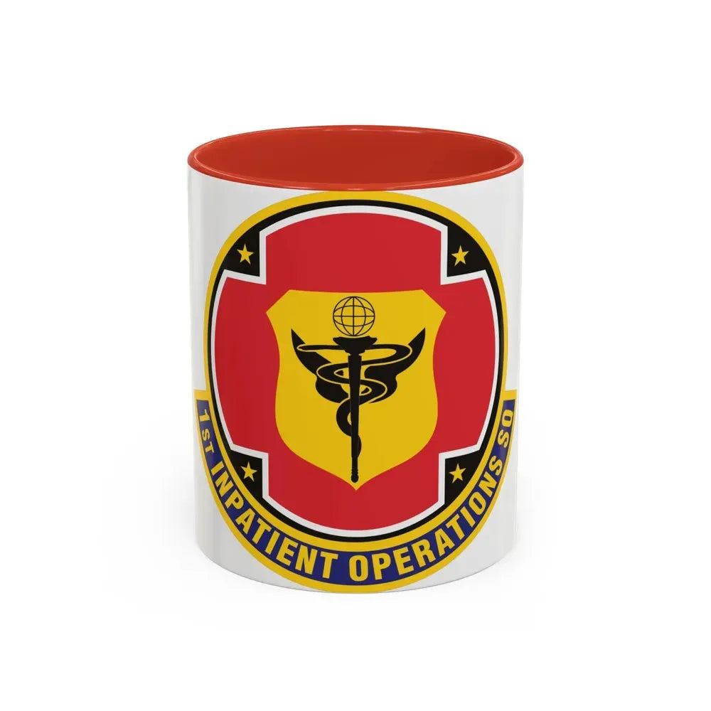 1st Inpatient Operations Squadron (U.S. Air Force) Accent Coffee Mug 11oz Red - Go Mug Yourself
