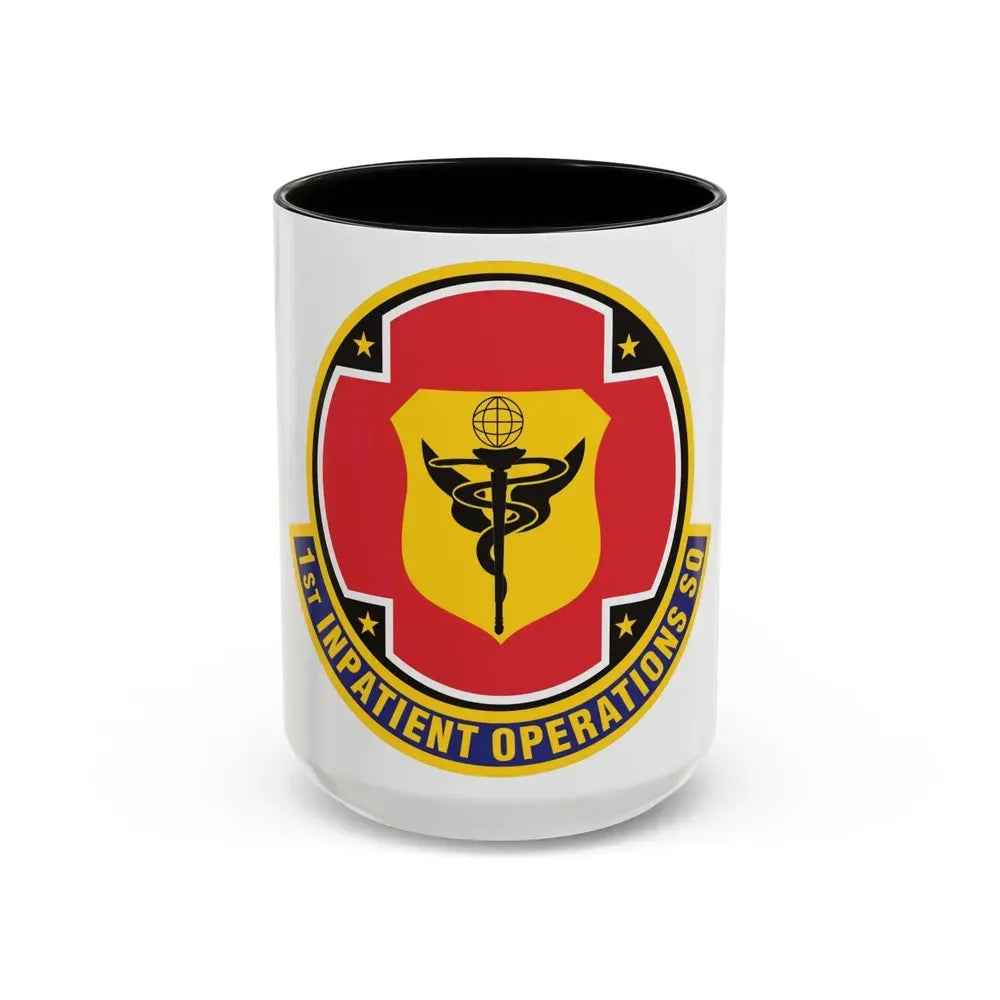 1st Inpatient Operations Squadron (U.S. Air Force) Accent Coffee Mug 15oz Black - Go Mug Yourself