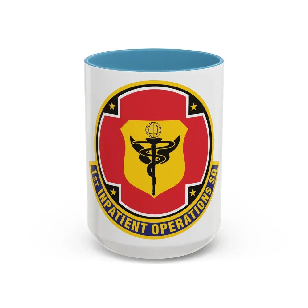 1st Inpatient Operations Squadron (U.S. Air Force) Accent Coffee Mug 15oz Light Blue - Go Mug Yourself