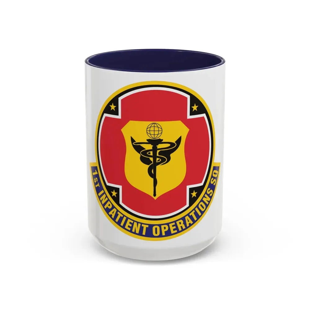 1st Inpatient Operations Squadron (U.S. Air Force) Accent Coffee Mug 15oz Navy - Go Mug Yourself
