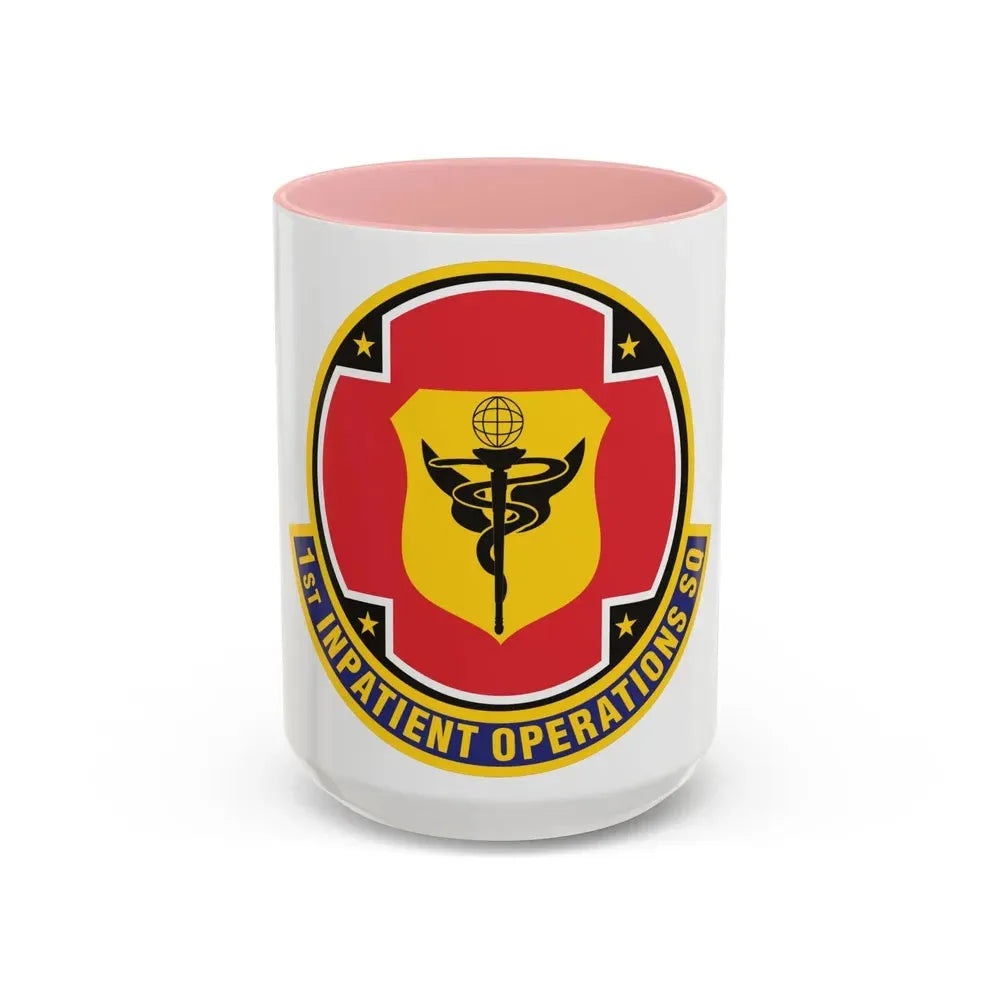 1st Inpatient Operations Squadron (U.S. Air Force) Accent Coffee Mug 15oz Pink - Go Mug Yourself
