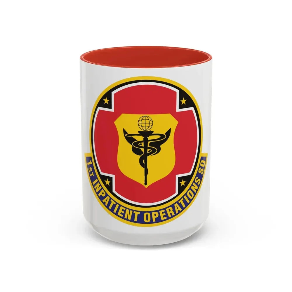 1st Inpatient Operations Squadron (U.S. Air Force) Accent Coffee Mug 15oz Red - Go Mug Yourself