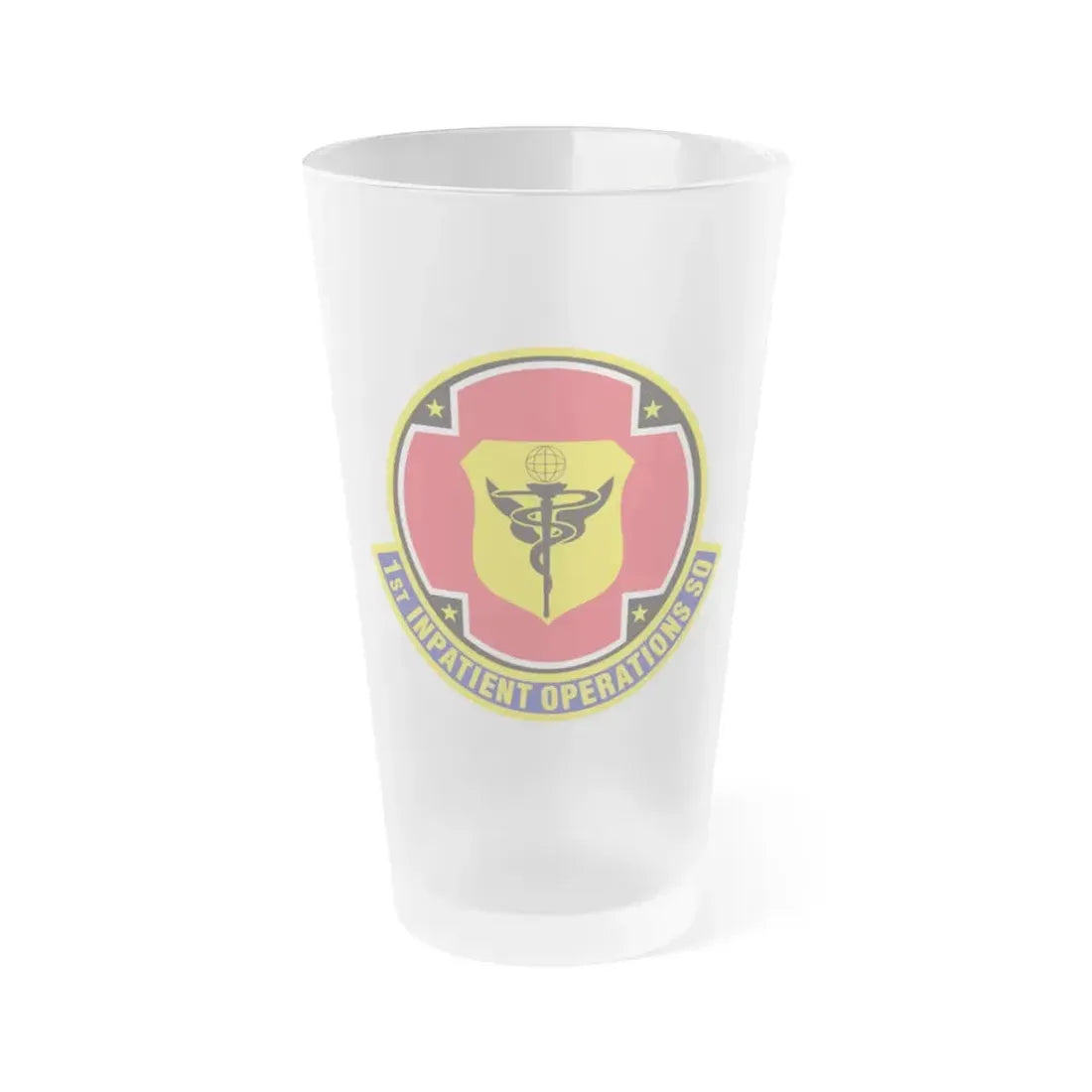 1st Inpatient Operations Squadron (U.S. Air Force) Frosted Pint Glass 16oz 16oz Frosted - Go Mug Yourself
