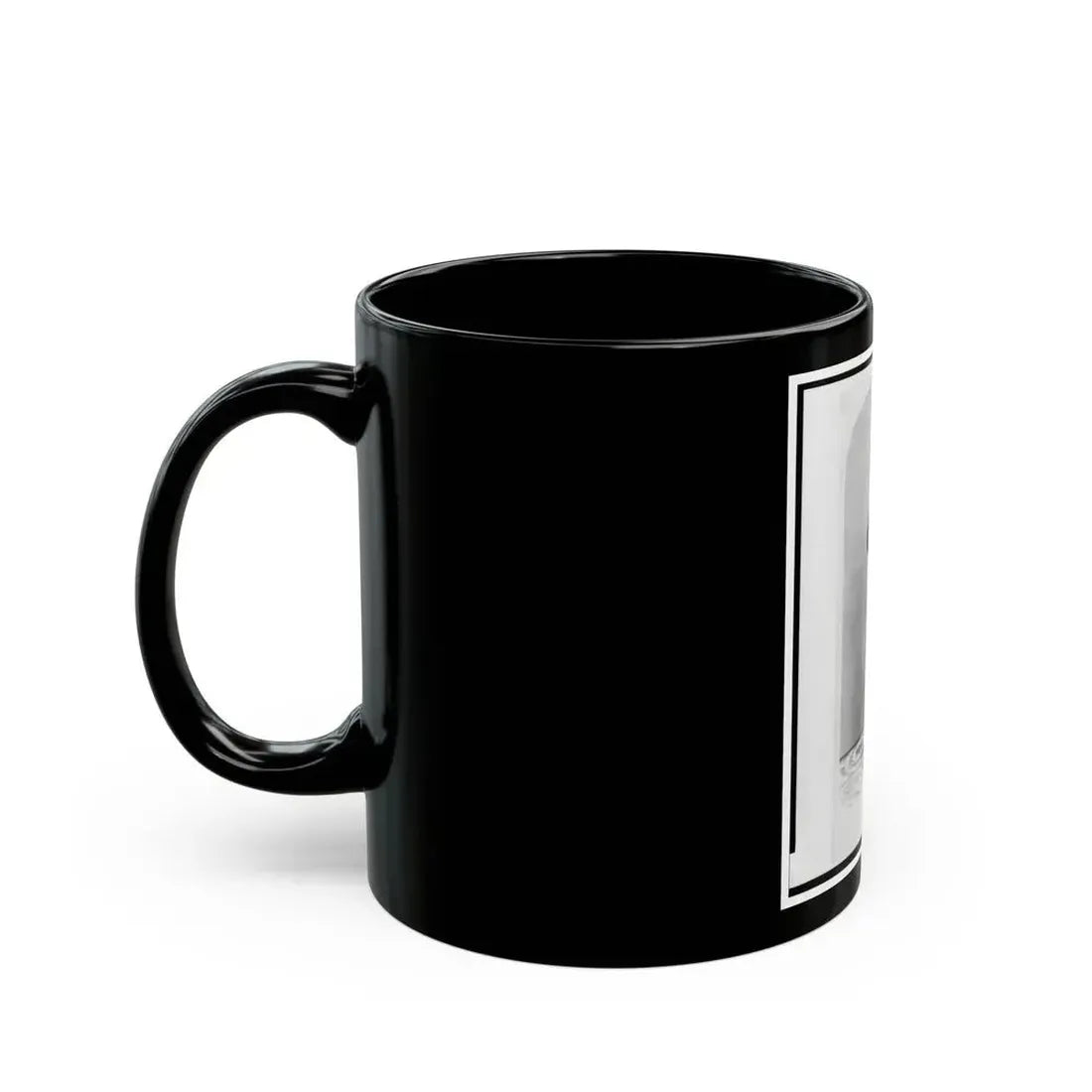 1st Lieutenant August Bitter, Union Officer In The 24th Illinois Regiment, Full-Length Portrait, Standing, Facing Front (U.S. Civil War) Black Coffee Mug - Go Mug Yourself