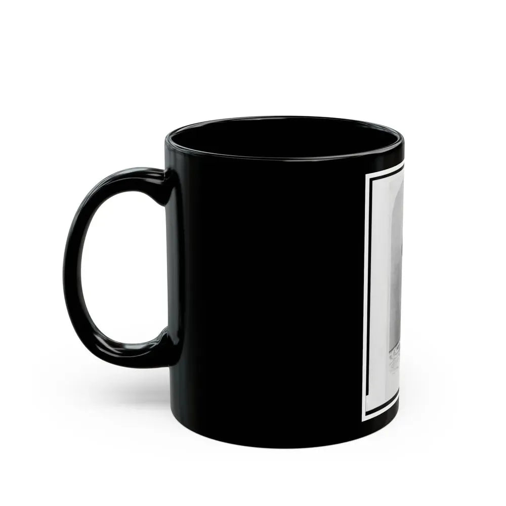 1st Lieutenant August Bitter, Union Officer In The 24th Illinois Regiment, Full-Length Portrait, Standing, Facing Front (U.S. Civil War) Black Coffee Mug - Go Mug Yourself