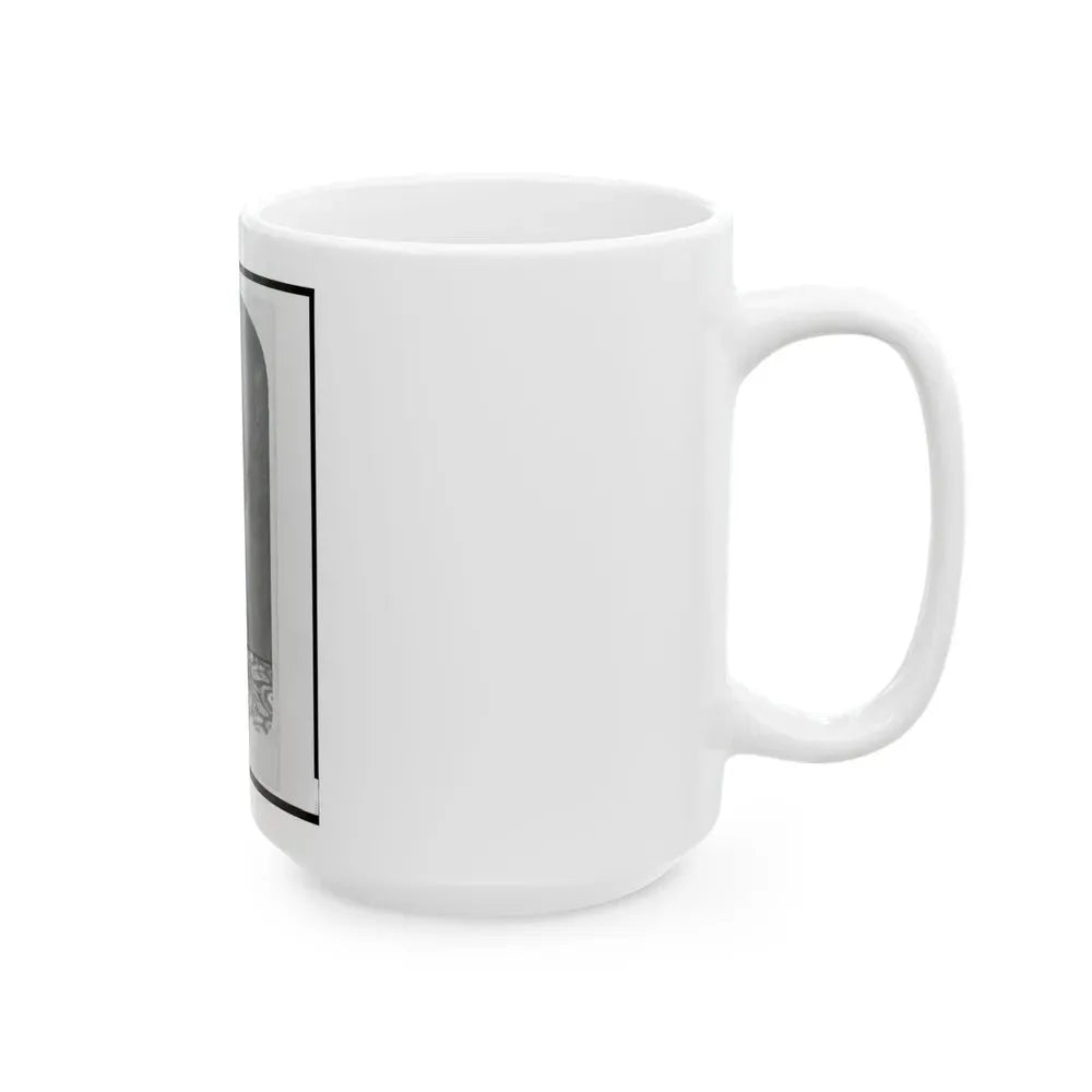 1st Lieutenant August Bitter, Union Officer In The 24th Illinois Regiment, Full-Length Portrait, Standing, Facing Front (U.S. Civil War) White Coffee Mug - Go Mug Yourself