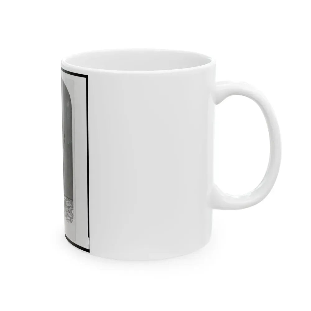 1st Lieutenant August Bitter, Union Officer In The 24th Illinois Regiment, Full-Length Portrait, Standing, Facing Front (U.S. Civil War) White Coffee Mug - Go Mug Yourself