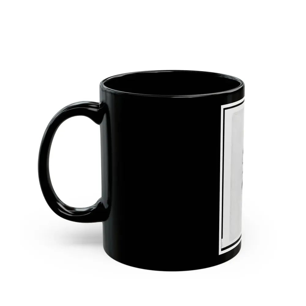 1st Lieutenant Charles Reifert (Reiffert), Union Officer In The 32nd Indiana Regiment, Bust Portrait, Facing Front (U.S. Civil War) Black Coffee Mug - Go Mug Yourself