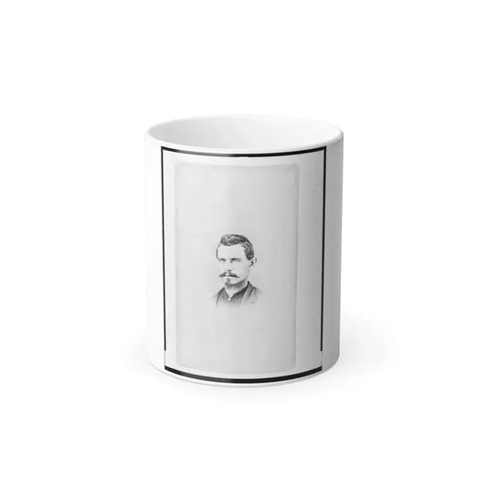1St Lieutenant Charles Reifert (Reiffert), Union Officer in the 32Nd Indiana Regiment, Bust Portrait, Facing Front (U.S. Civil War) Color Changing Coffee Mug 11oz Default Title 11oz - Go Mug Yourself