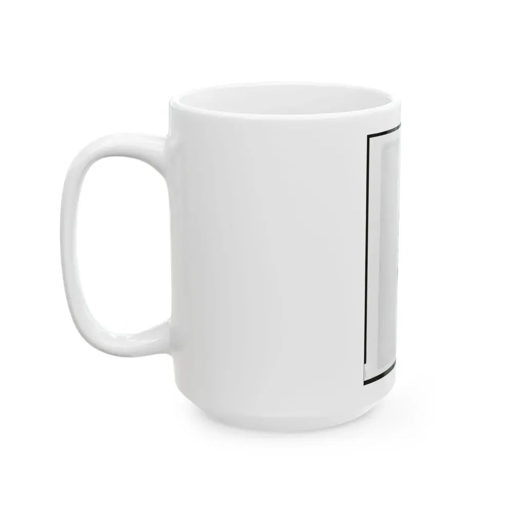 1st Lieutenant Charles Reifert (Reiffert), Union Officer In The 32nd Indiana Regiment, Bust Portrait, Facing Front (U.S. Civil War) White Coffee Mug - Go Mug Yourself