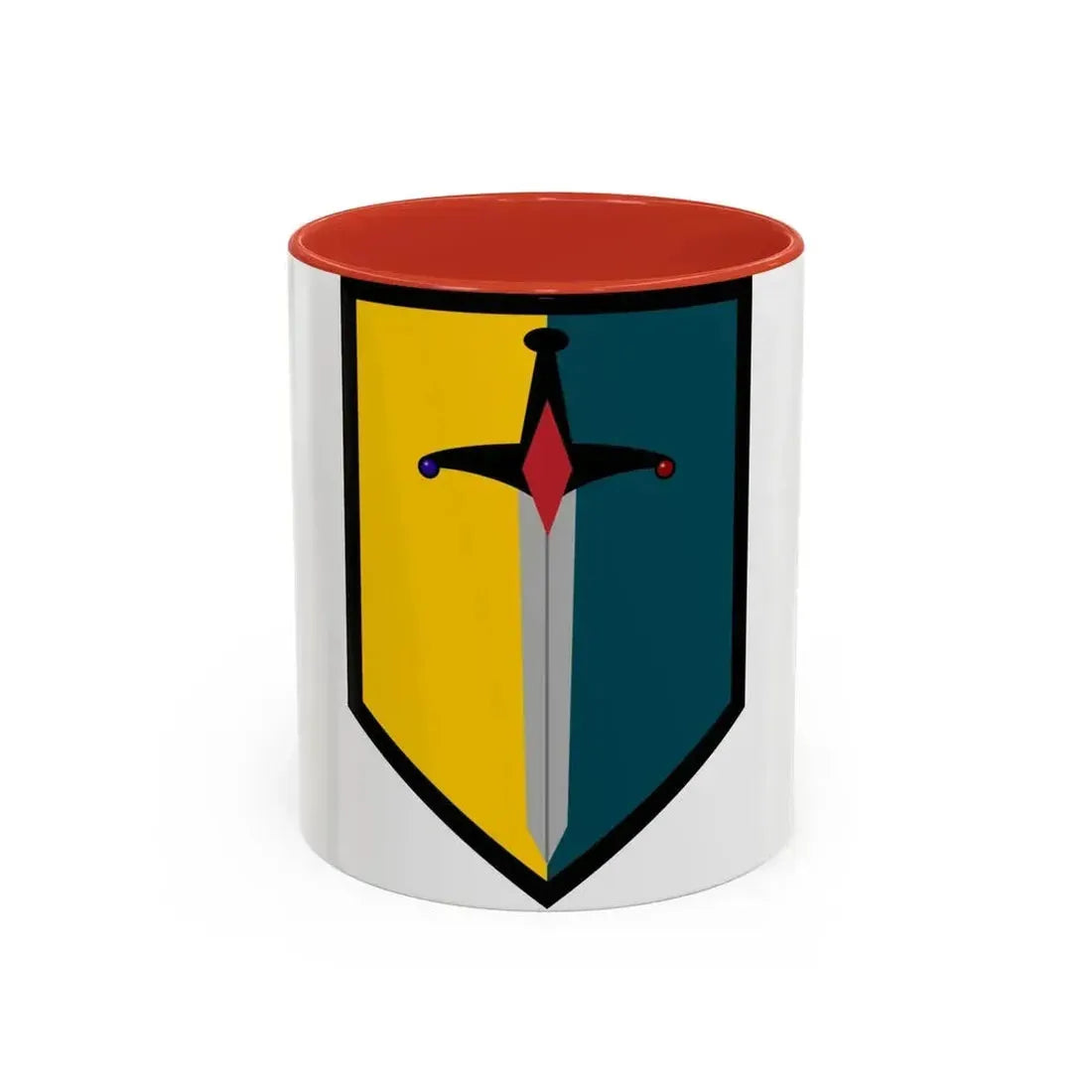 1st Maneuver Enhancement Brigade (U.S. Army) Accent Coffee Mug 11oz Red - Go Mug Yourself