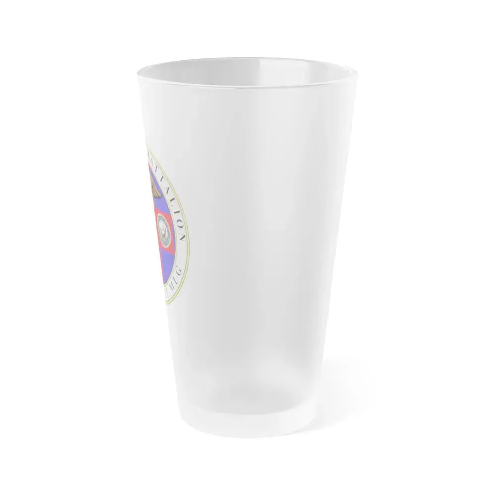 1st Medical Battalion (USMC) Frosted Pint Glass 16oz - Go Mug Yourself