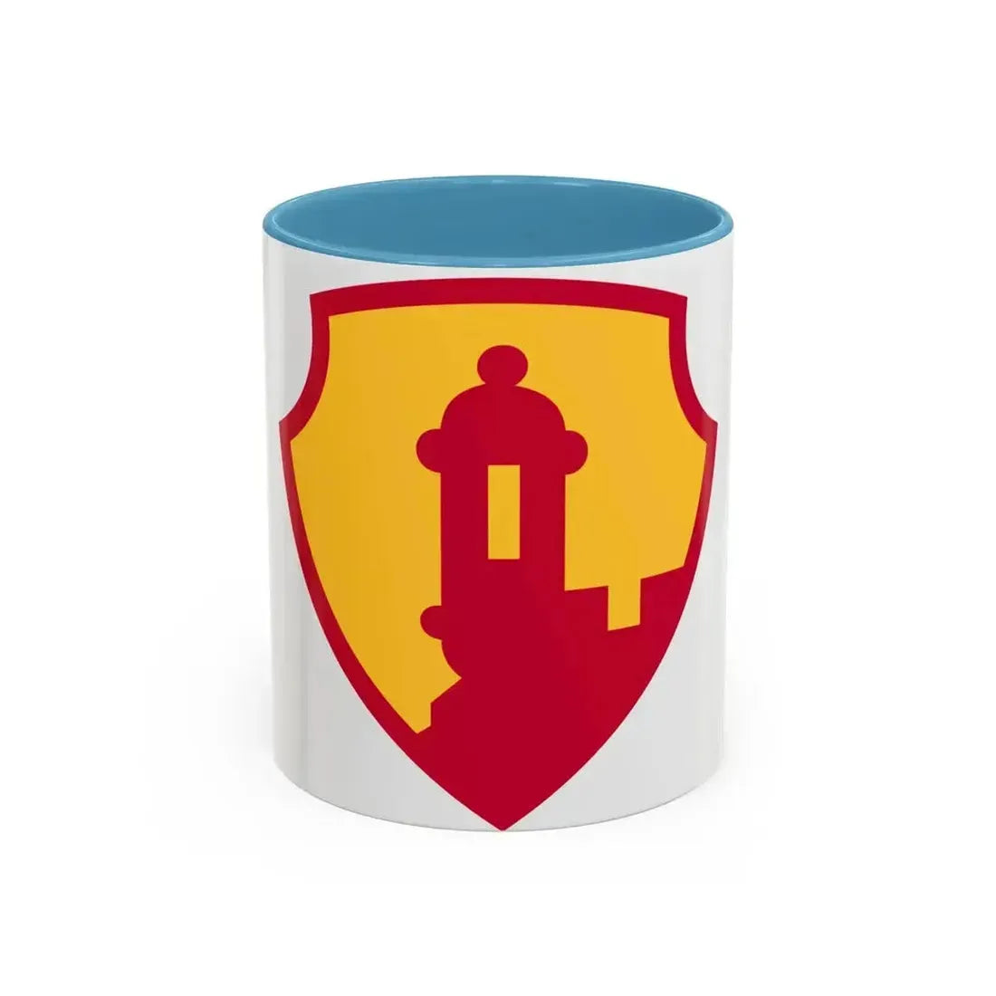 1st Mission Support Command 2 (U.S. Army) Accent Coffee Mug 11oz Light Blue - Go Mug Yourself