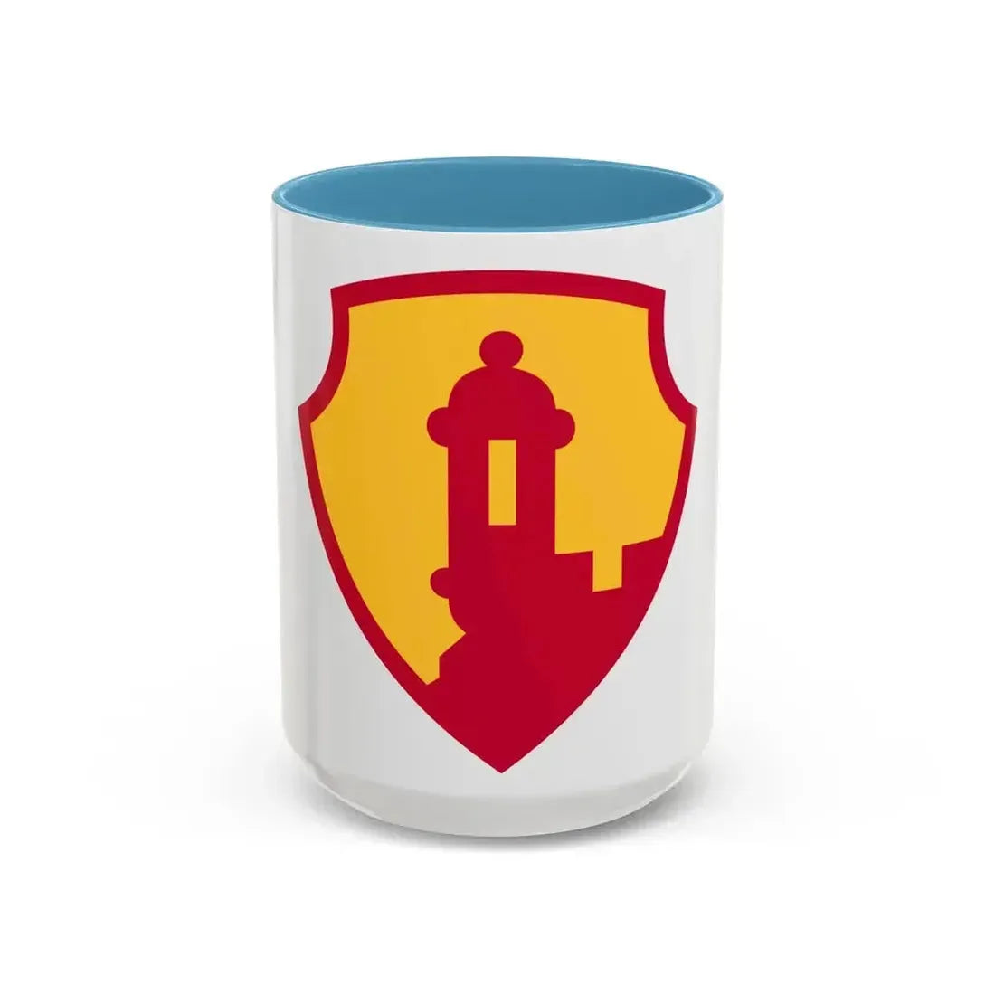 1st Mission Support Command 2 (U.S. Army) Accent Coffee Mug 15oz Light Blue - Go Mug Yourself