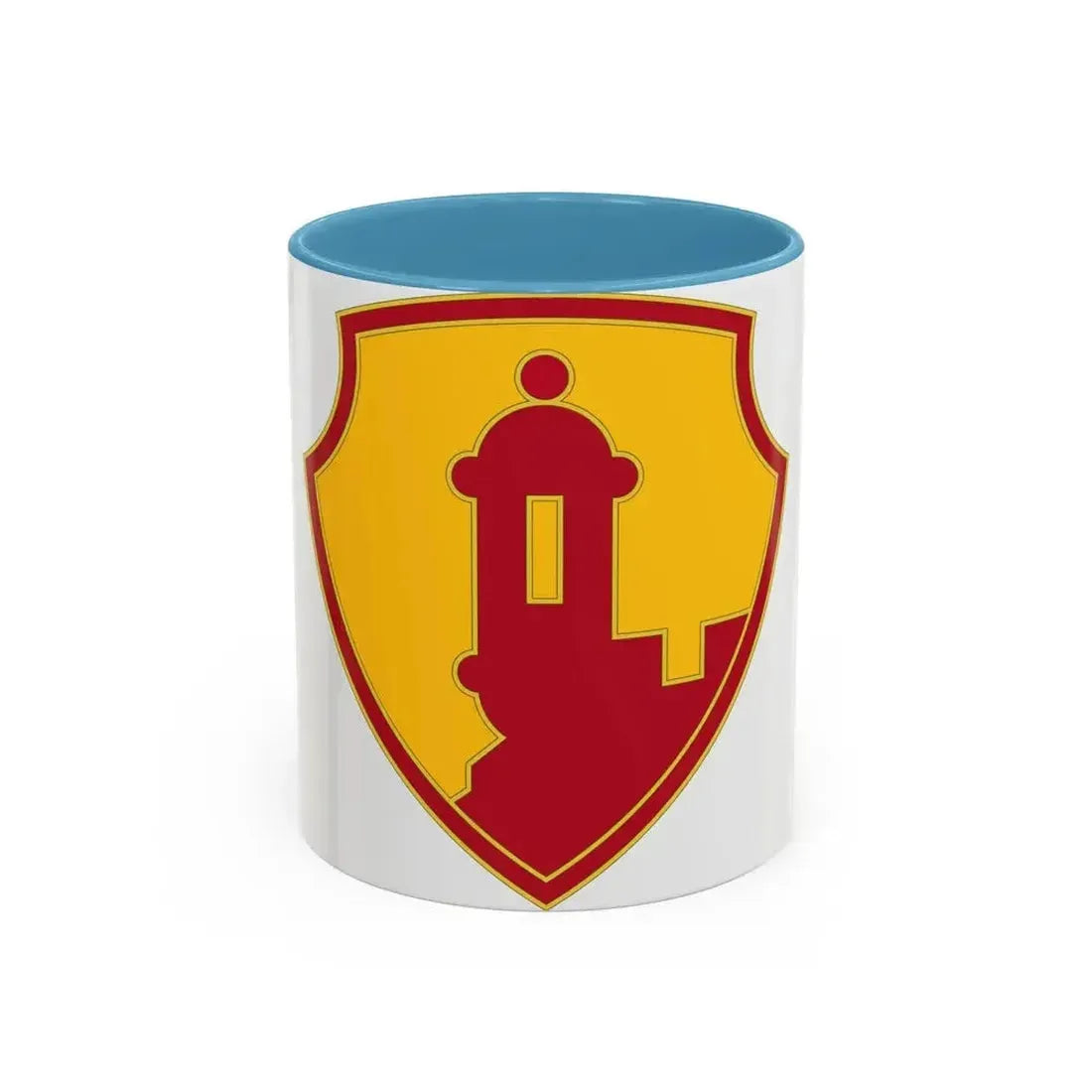 1ST MISSION SUPPORT COMMAND (U.S. Army) Accent Coffee Mug 11oz Light Blue - Go Mug Yourself
