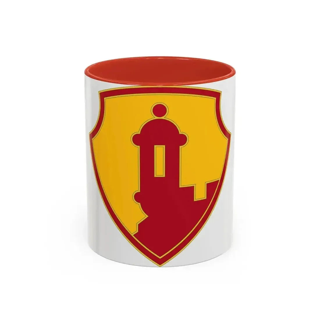 1ST MISSION SUPPORT COMMAND (U.S. Army) Accent Coffee Mug 11oz Red - Go Mug Yourself