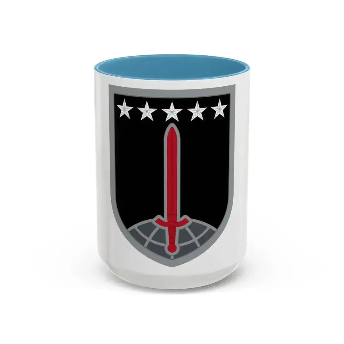 1ST MULTIDOMAIN TASK FORCE (U.S. Army) Accent Coffee Mug 15oz Light Blue - Go Mug Yourself