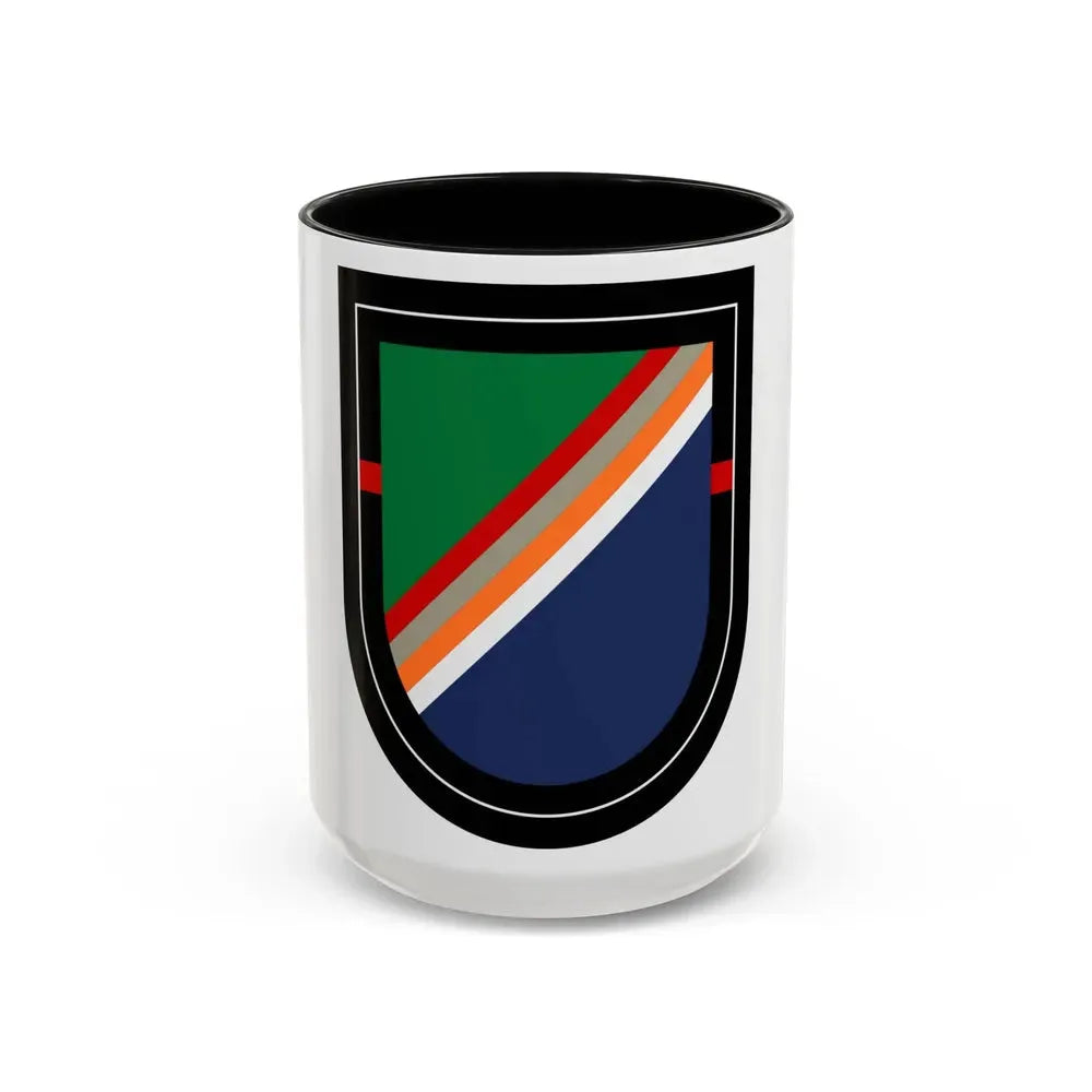 1st Ranger Battalion 3 (U.S. Army) Accent Coffee Mug 15oz Black - Go Mug Yourself