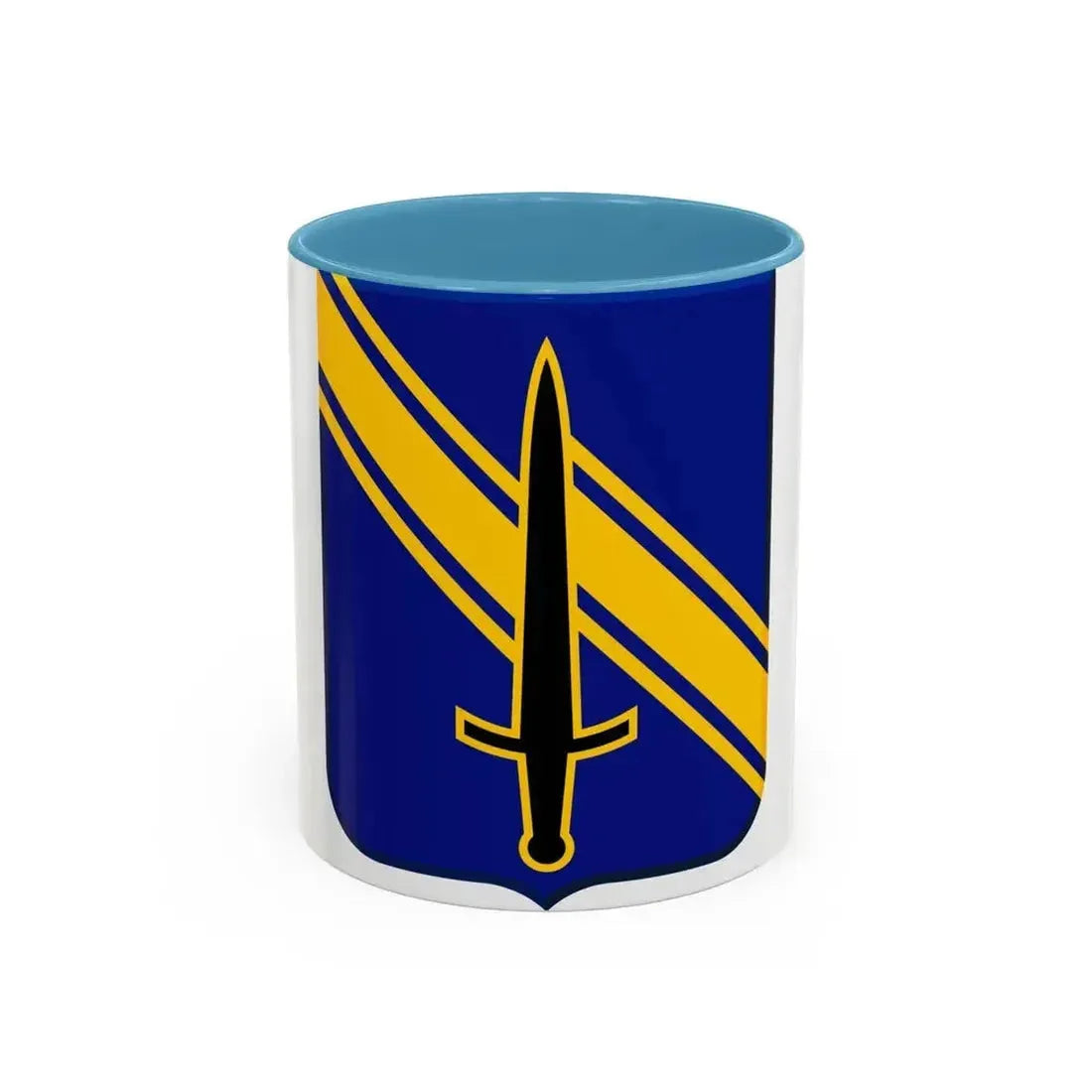 1st Security Forces Assistance Brigade v2 (U.S. Army) Accent Coffee Mug 11oz Light Blue - Go Mug Yourself