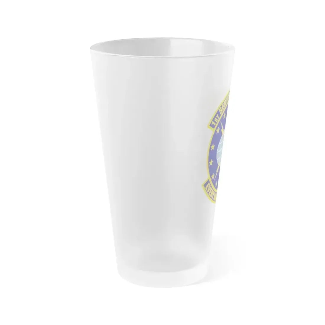 1st Services Squadron (U.S. Air Force) Frosted Pint Glass 16oz - Go Mug Yourself
