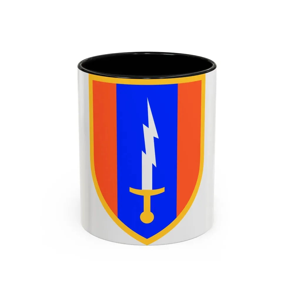 1st Signal Brigade (U.S. Army) Accent Coffee Mug 11oz Black - Go Mug Yourself