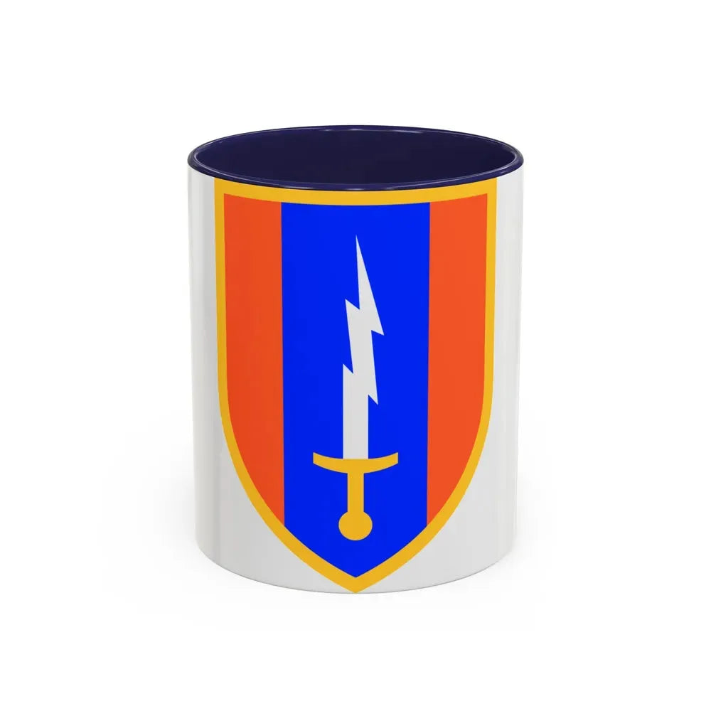 1st Signal Brigade (U.S. Army) Accent Coffee Mug 11oz Navy - Go Mug Yourself