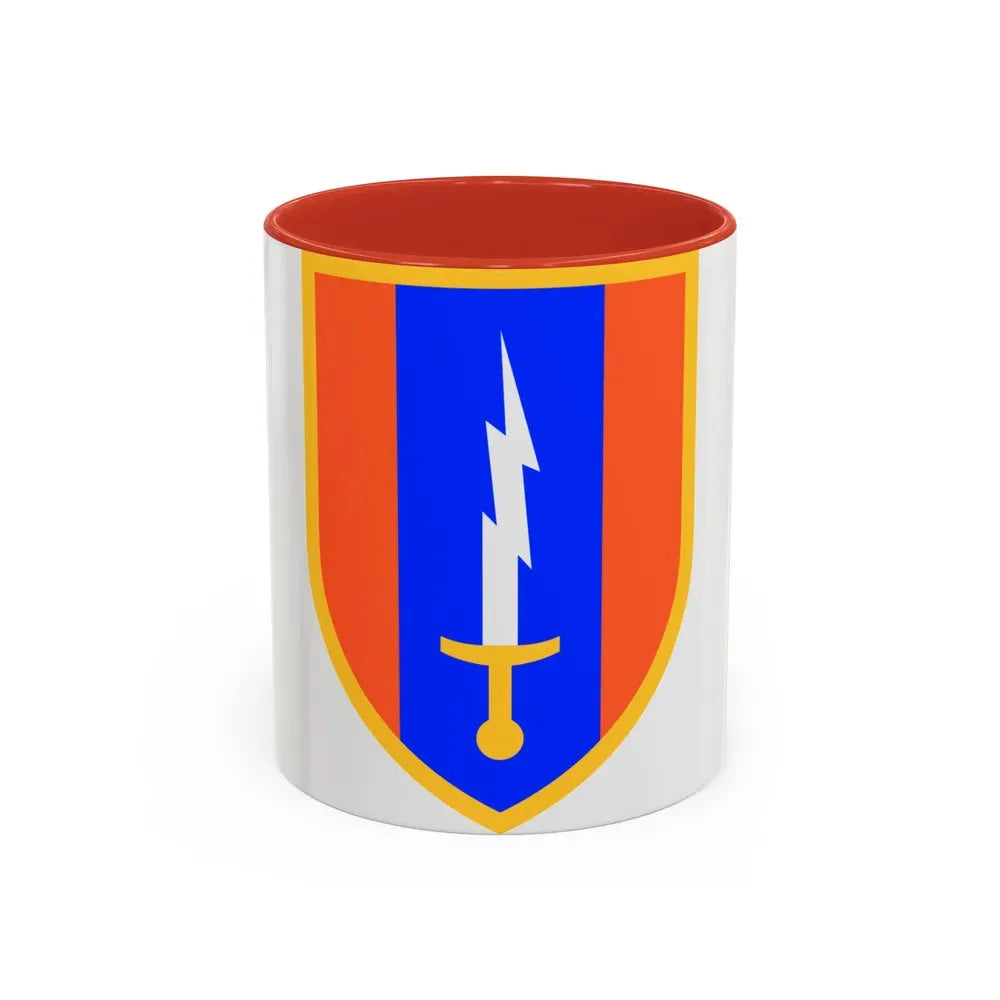 1st Signal Brigade (U.S. Army) Accent Coffee Mug 11oz Red - Go Mug Yourself