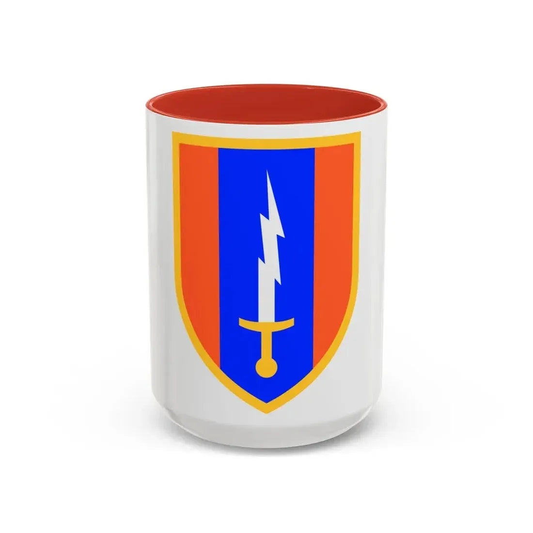 1st Signal Brigade (U.S. Army) Accent Coffee Mug 15oz Red - Go Mug Yourself
