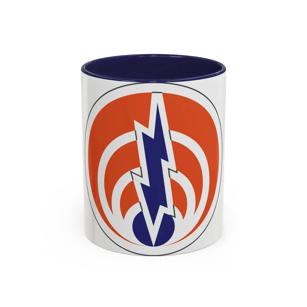 1st Signal Command (U.S. Army) Accent Coffee Mug 11oz Navy - Go Mug Yourself