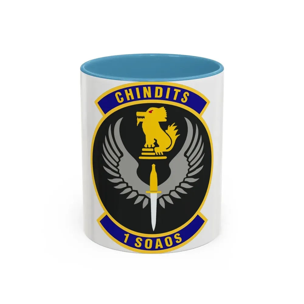 1st Special Operations Air Operations Squadron (U.S. Air Force) Accent Coffee Mug 11oz Light Blue - Go Mug Yourself