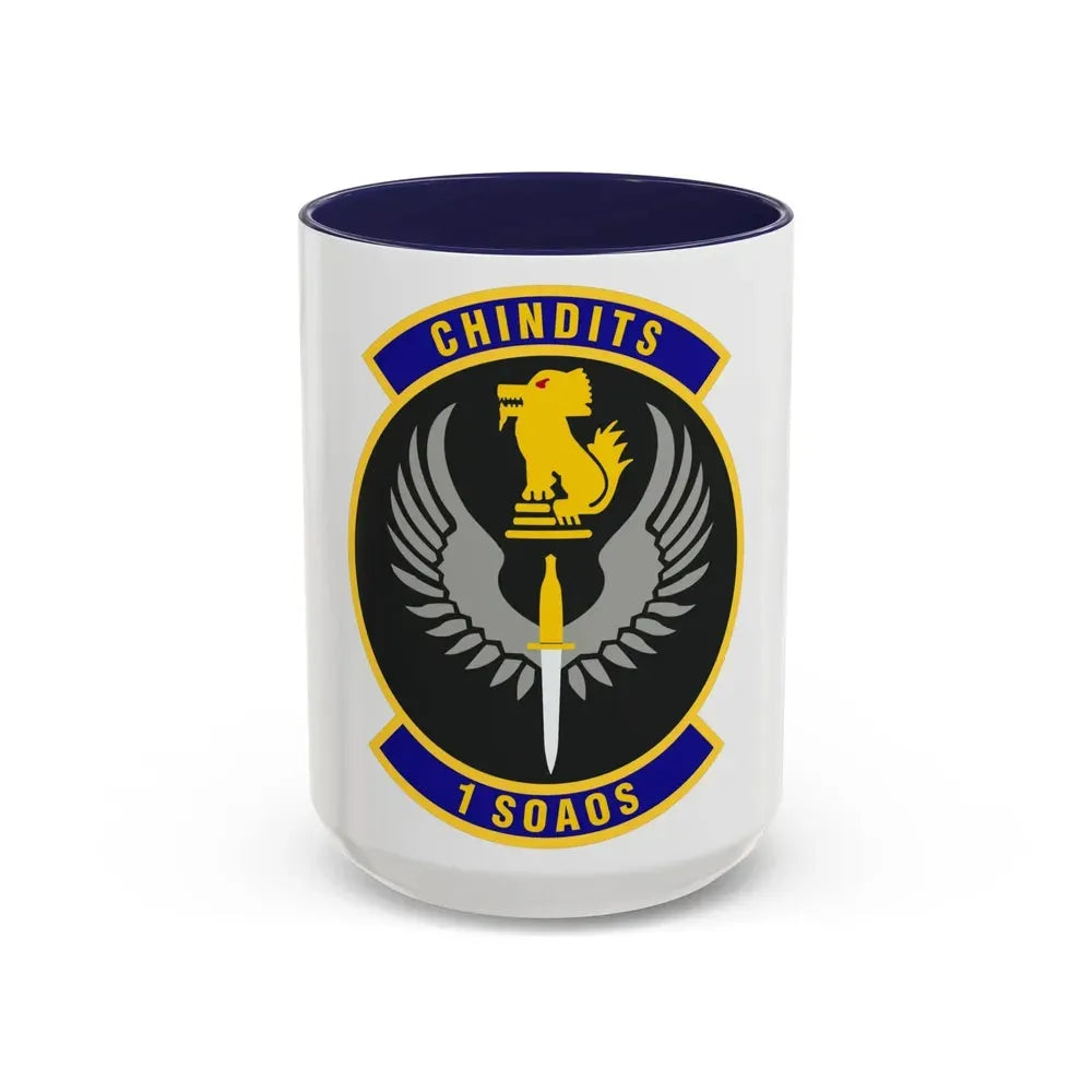 1st Special Operations Air Operations Squadron (U.S. Air Force) Accent Coffee Mug 15oz Navy - Go Mug Yourself