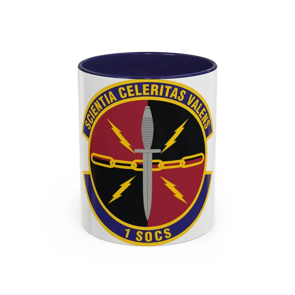 1st Special Operations Communications Squadron (U.S. Air Force) Accent Coffee Mug 11oz Navy - Go Mug Yourself