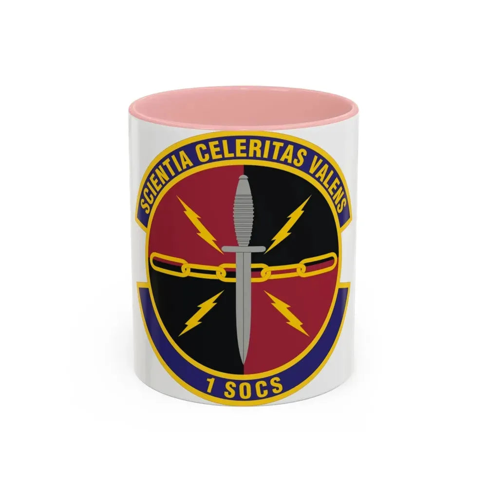 1st Special Operations Communications Squadron (U.S. Air Force) Accent Coffee Mug 11oz Pink - Go Mug Yourself