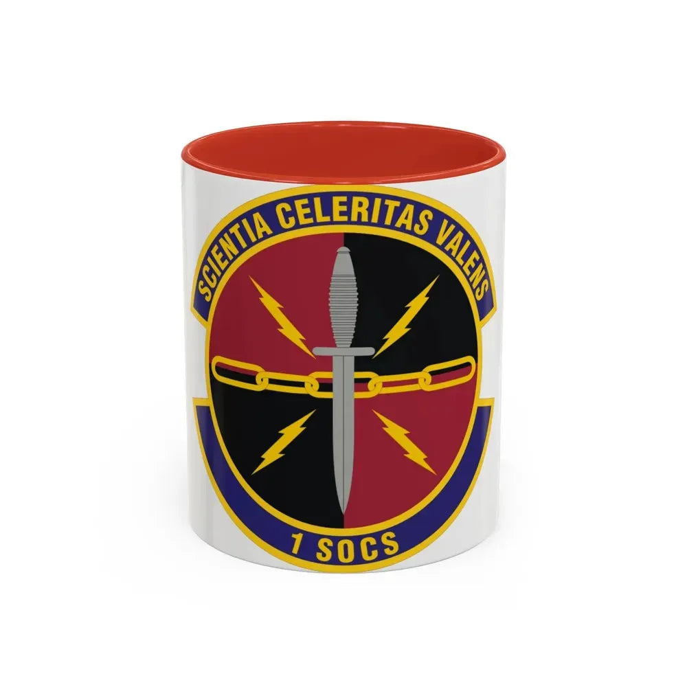 1st Special Operations Communications Squadron (U.S. Air Force) Accent Coffee Mug 11oz Red - Go Mug Yourself