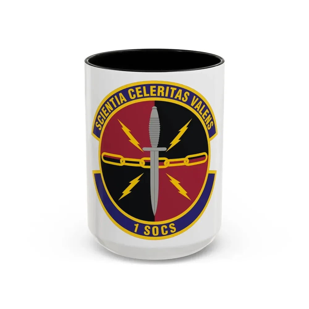 1st Special Operations Communications Squadron (U.S. Air Force) Accent Coffee Mug 15oz Black - Go Mug Yourself